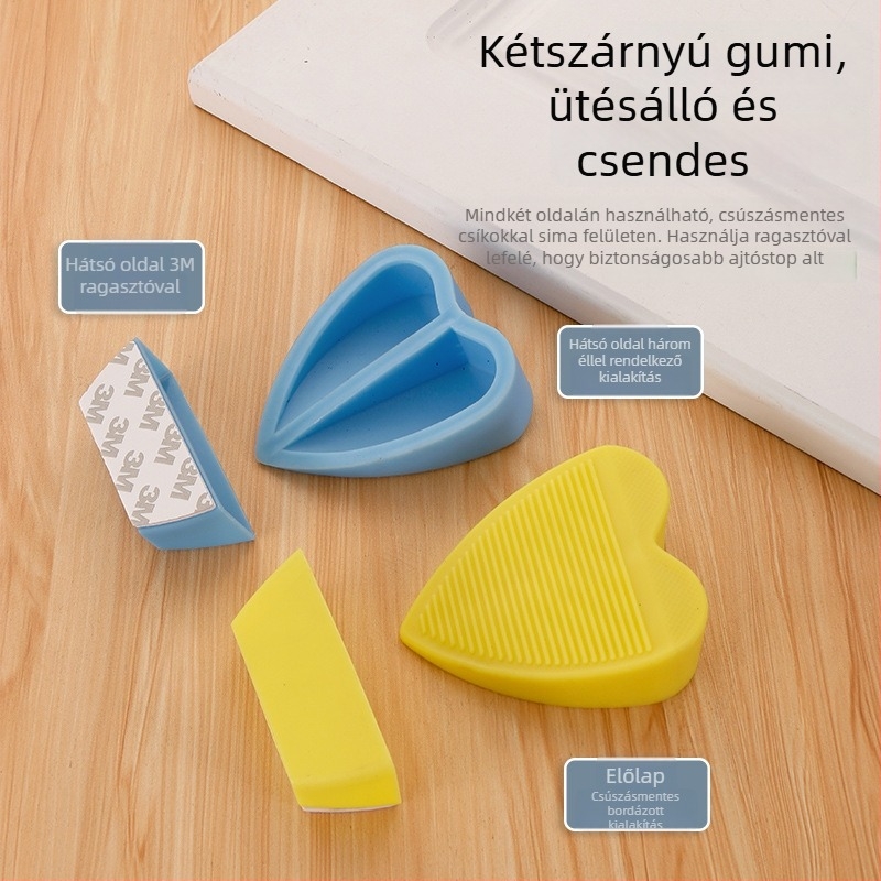 Mozgatható PVC ajtóstop tárolórekesszel, rejtett kialakítás, földön szerelhető, típus B, manuális működtetés