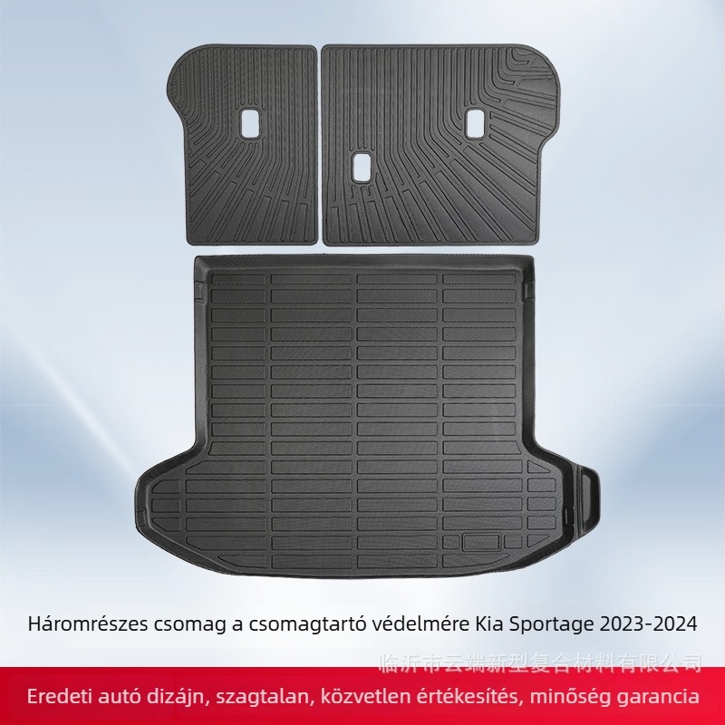 PHYLORIS Kia Sportage 2023-2024 3D Minden időjárásnak megfelelő TPE autópadló- és csomagtartó szőnyeg – Testreszabás elérhető