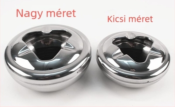 Binyou rozsdamentes acél hamutartó, szélvédett, UFO dizájn, logó nyomtatás, testreszabható