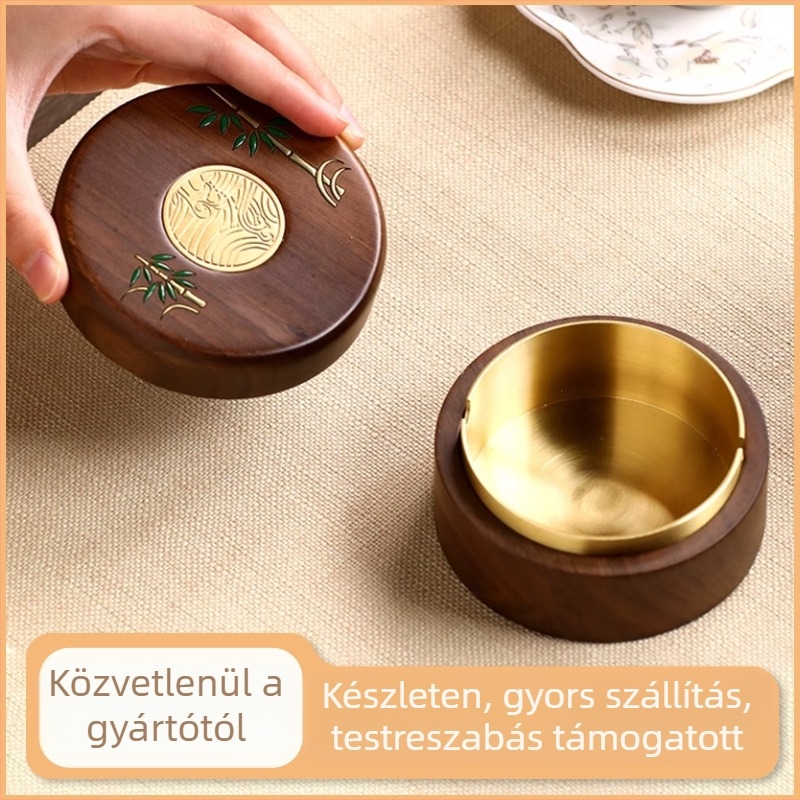 Hamutartó – fém szerkezet, a hamu szóródás elleni design, skandináv egyszerű stílus (Eredet: Shandong; Logónyomtatás: elérhető; Stílus: Egyszerű)