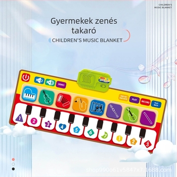 Gyerekeknek szánt elektronikus billentyűs játék, PE anyag, fejleszti a látást, a hallást, a szellemi képességeket és a szülő-gyermek kommunikációt, 4–6 éveseknek.