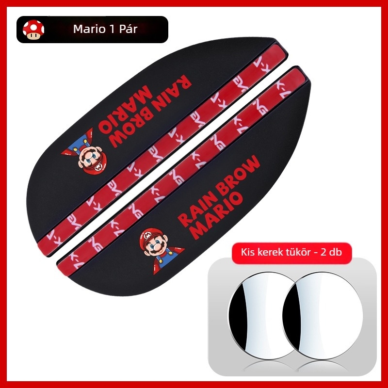 Autó tükrének esővédője - Univerzális illeszkedés, PVC anyag, Karcolás elleni védelem, Kopásálló