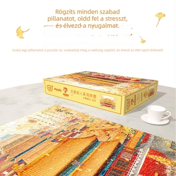 1000 darabos papír puzzle felnőtteknek Tianan tér, Tiltott Város és Mennyek Temploma témával; közepes nehézség, stresszoldó oktatási játék, dekoratív illusztráció.