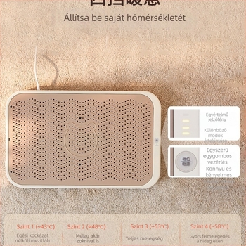 Bear fűtő talpbetét – USB-s lábbeli otthoni és irodai használatra, felső rész valódi bőr, talp gumi
