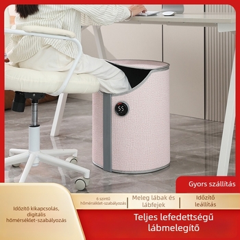 Asztal alatti fűtött talpmelegítő, USB táplálású, uniszex házi papucs, vastagított talptalpmelegítő