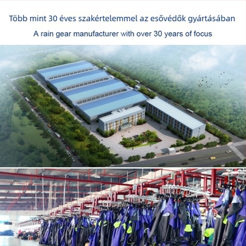 PVC teljes testű esőkabát elektromos kerékpárokhoz és robogókhoz – egy darabos, egy személy számára
