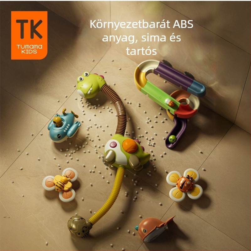 TUMAMAKIDS Fürdőjáték babáknak – Állatos téma, vízjáték zuhannyal (0–2 év)