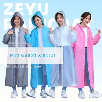 EVA vízálló esőkabát felnőtteknek, teljes testet fedő, hordozható, univerzális méret, szabadtéri utazásokhoz