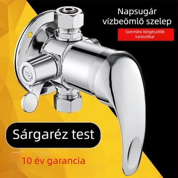 Falba épített háromszög alakú réz zuhanykeverő, kerámiapatronnal, 0–90°C, 0,6 MPa, modell 6575