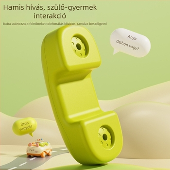 Autóformájú gyerekek multifunkcionális telefon játék zene és mesék (Anyag: műanyag; Tápellátás: száraz elemek; Korosztály: 4–6 év; Funkciók: zene/hangok)