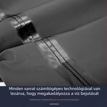 Kamuflázsos hosszú teljes testet fedő esőkabát, egy darabos kivitel, vízálló és kopásálló kültéri használatra, felnőtteknek – vastagított változat