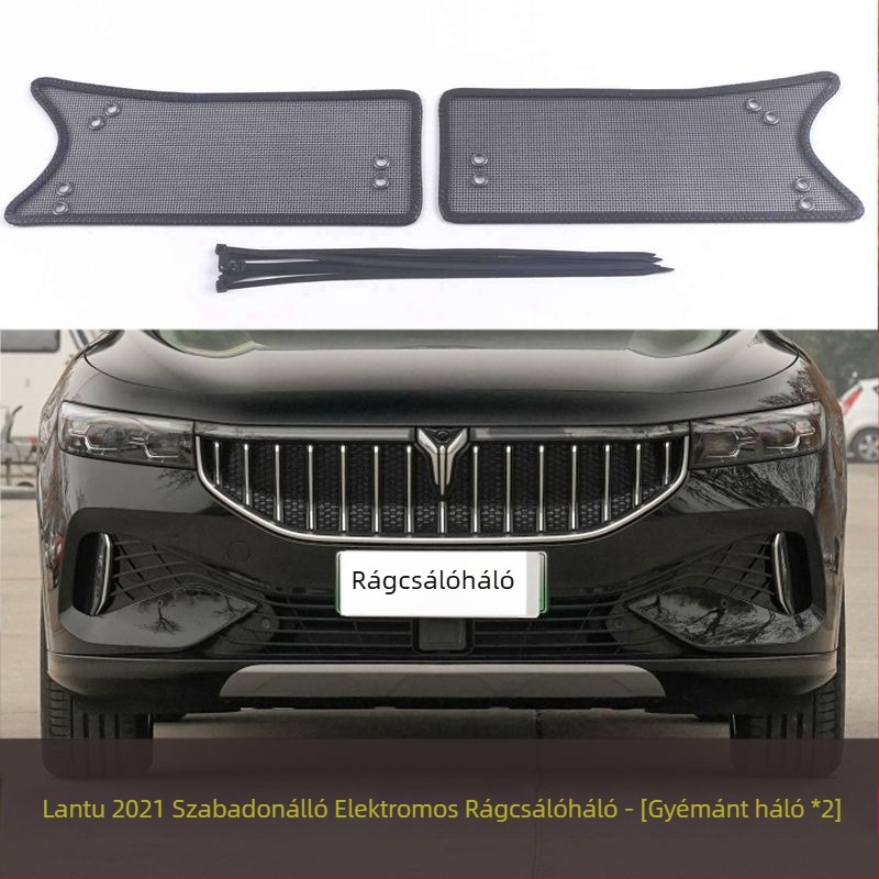 Autóvédő rovarháló a víztartály védelére, arany acélháló, nyílás 2 mm, huzal átmérője 1–2 mm, élettartam 5–10 év