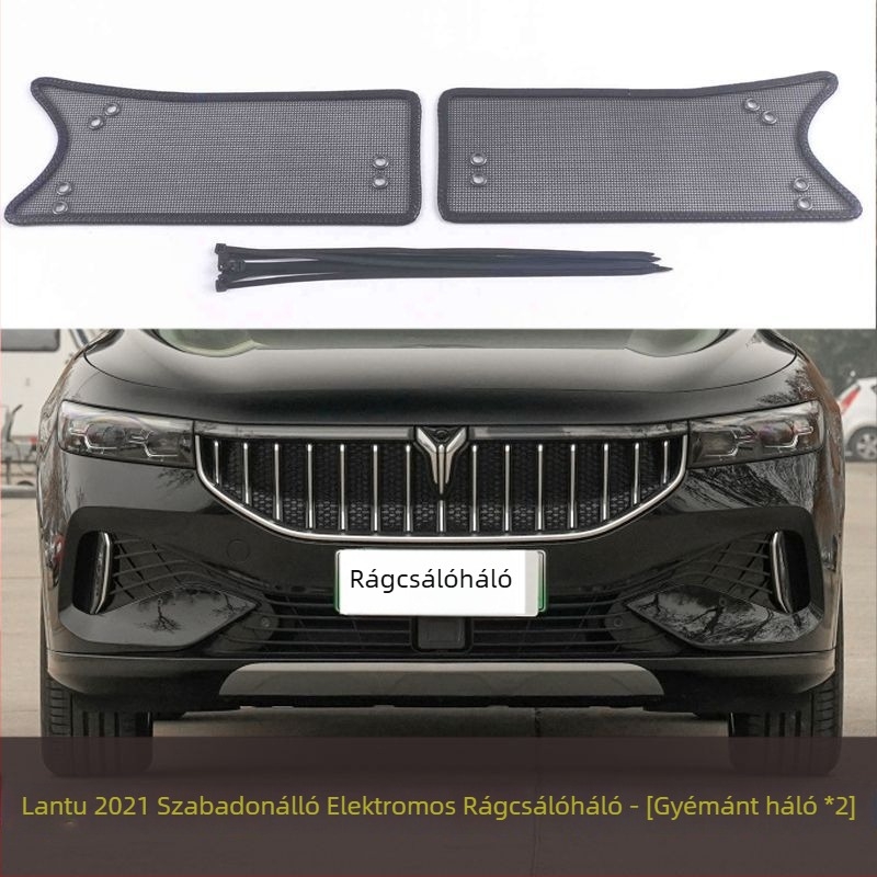 Autóvédő rovarháló a víztartály védelére, arany acélháló, nyílás 2 mm, huzal átmérője 1–2 mm, élettartam 5–10 év