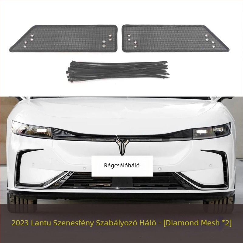 Autóvédő rovarháló a víztartály védelére, arany acélháló, nyílás 2 mm, huzal átmérője 1–2 mm, élettartam 5–10 év