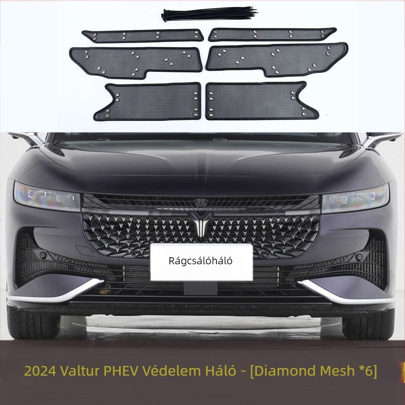 Autóvédő rovarháló a víztartály védelére, arany acélháló, nyílás 2 mm, huzal átmérője 1–2 mm, élettartam 5–10 év