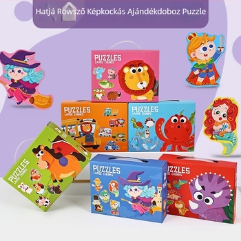 3D papírból készült puzzle gyerekeknek 4–6 éveseknek, DIY testreszabás OEM logóval