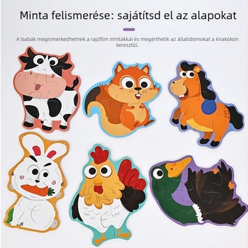 3D papírból készült puzzle gyerekeknek 4–6 éveseknek, DIY testreszabás OEM logóval
