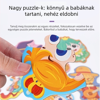 3D papírból készült puzzle gyerekeknek 4–6 éveseknek, DIY testreszabás OEM logóval