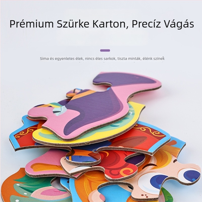 3D papírból készült puzzle gyerekeknek 4–6 éveseknek, DIY testreszabás OEM logóval