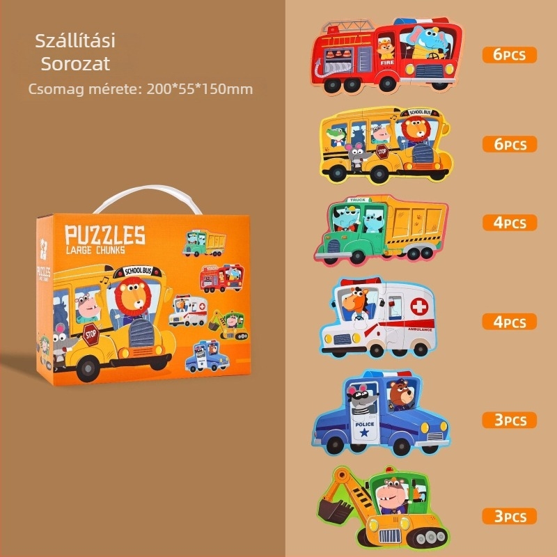 3D papírból készült puzzle gyerekeknek 4–6 éveseknek, DIY testreszabás OEM logóval