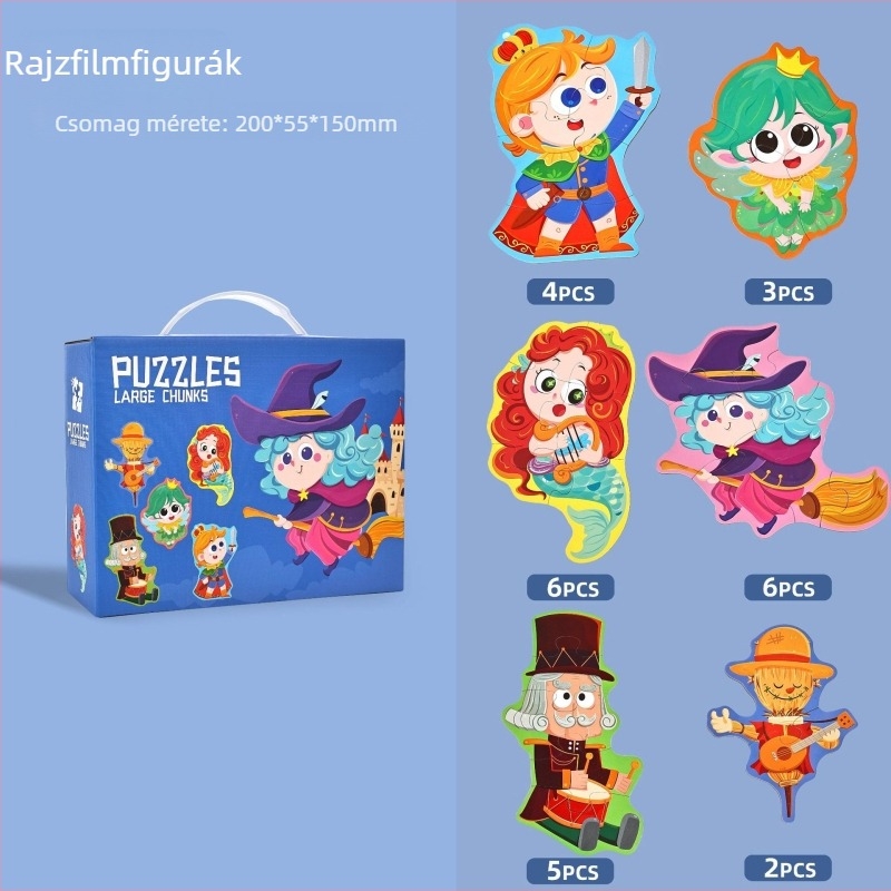 3D papírból készült puzzle gyerekeknek 4–6 éveseknek, DIY testreszabás OEM logóval