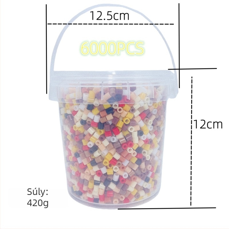 5mm Fusion Spell Gyöngyök – Több színű DIY puzzle gyöngyök, műanyag, színes doboz, OEM logó