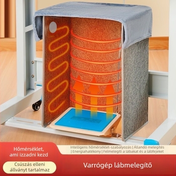Lábmelegítő hálózati csatlakozással, 220V, 200W, mechanikus működés, univerzális kompatibilitás