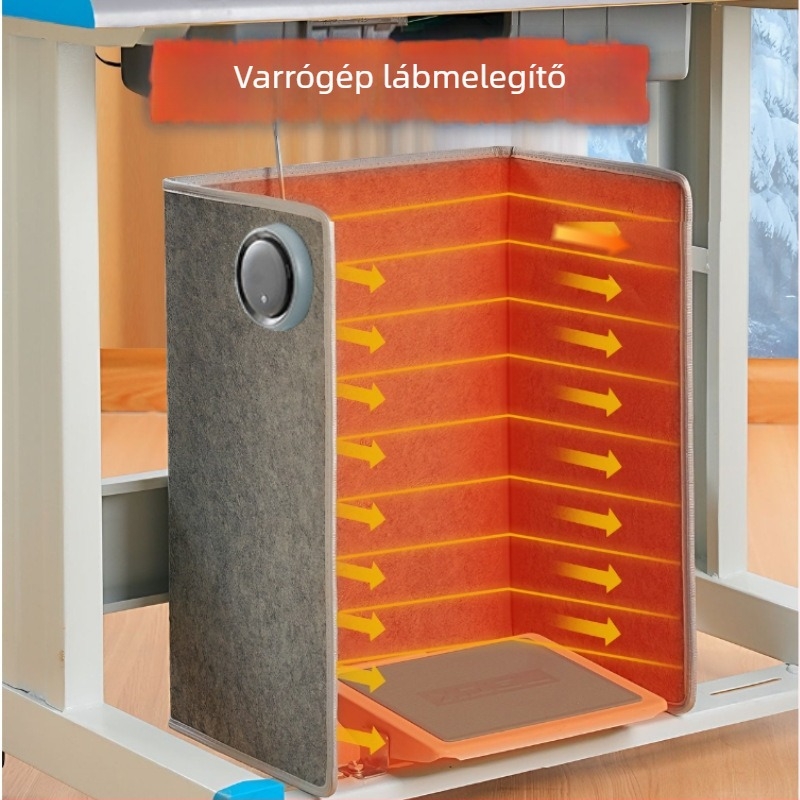 Lábmelegítő hálózati csatlakozással, 220V, 200W, mechanikus működés, univerzális kompatibilitás