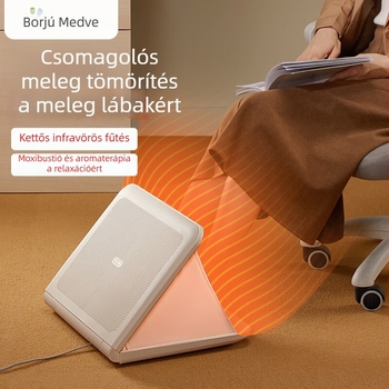 Bear DNQ-E01G1 Lábmelegítő — hordozható irodai lábmelegítő az íróasztal alatt, téli melegítés, 220V, 125W, plug-in