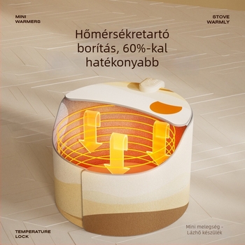 Asztal alatti lábfűtő — mechanikus működés, USB tápegység, 220V, 800W