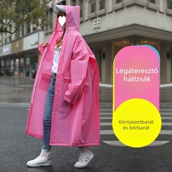 Felnőtt esőponcsó - EVA anyag, vastag anyag, túrázás és kerékpározás