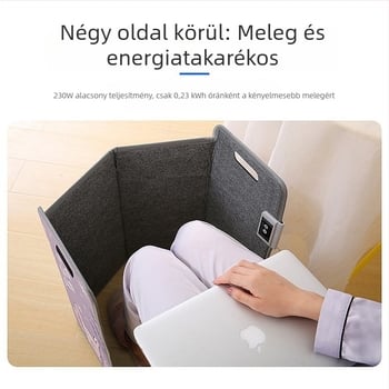 KS003 asztal alatti lábmelegítő, 230W, 220V, hálózati csatlakozás, 2 kg, irodára és otthonra