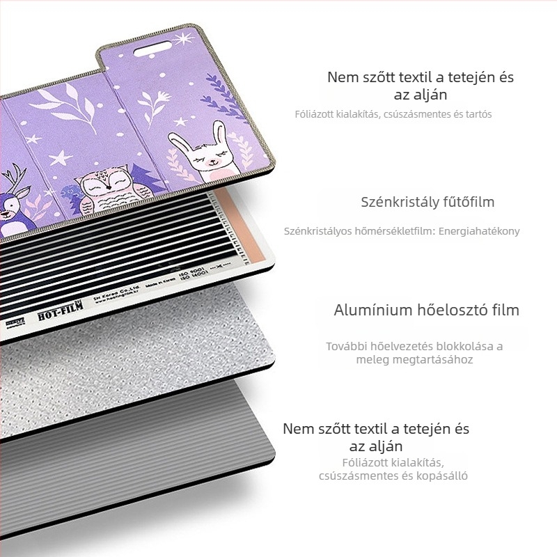 KS003 asztal alatti lábmelegítő, 230W, 220V, hálózati csatlakozás, 2 kg, irodára és otthonra