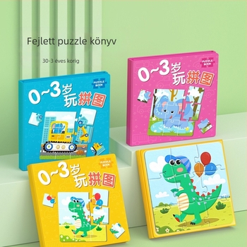 Állatkert témájú mágneses gyerekeknek készített síkpuzzle 4-6 éveseknek (Anyag: mágneses; Kategória: síkpuzzle; Téma: állatkert, általános állatok, közlekedés)