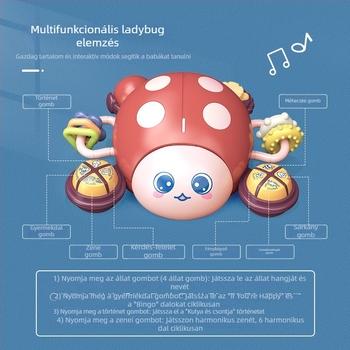 Ladybug Baba – korai nevelési történet-gép zenével, interaktív szülő-gyermek játékkal, világítás, elemes működés (0–3 év)
