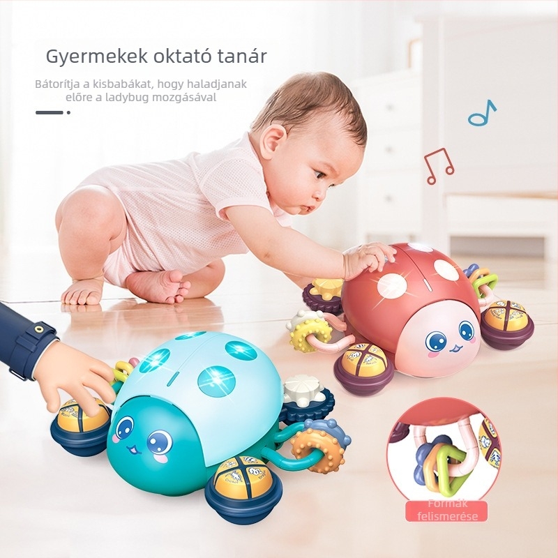 Ladybug Baba – korai nevelési történet-gép zenével, interaktív szülő-gyermek játékkal, világítás, elemes működés (0–3 év)