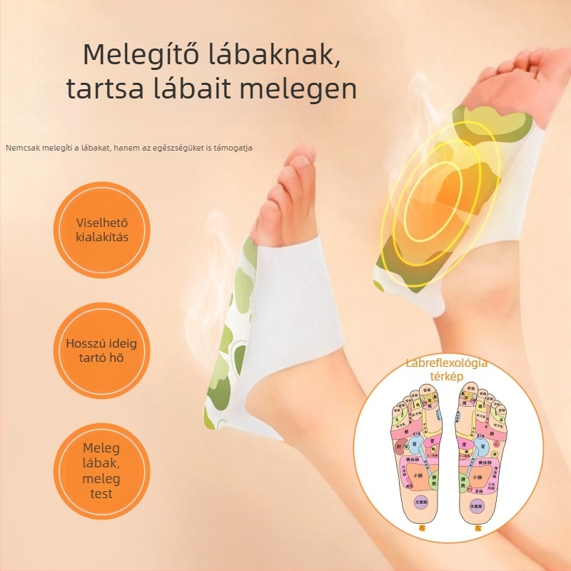 Viselhető Mugwort lábmelegítő folt — USB-ellátású papucs, uniszex, sarokkal
