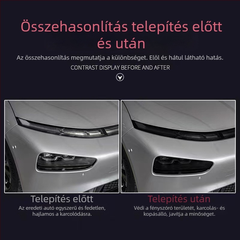 TPU színváltoztató film a Xiaopeng P7/P7i első és hátsó lámpáihoz