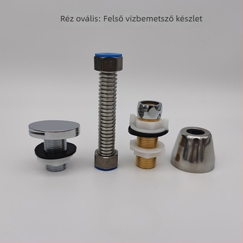 Urinal vízbevezető cső — réz és rozsdamentes acél, Fifanda, csatlakozás vízsugárhoz