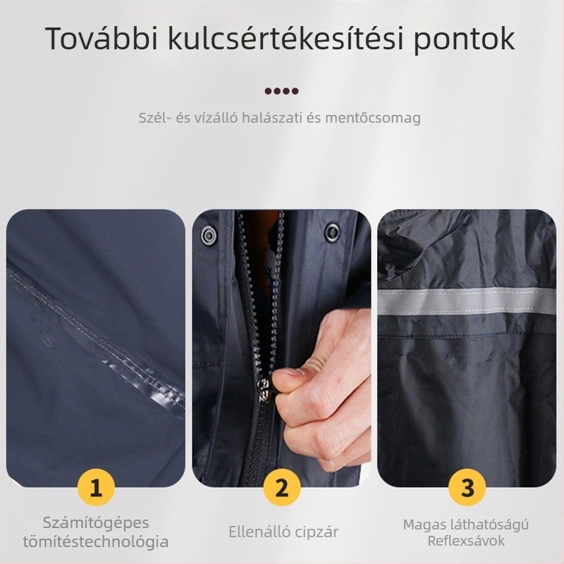 Osztható esőponcsó, vast PVC anyagból, felnőtteknek