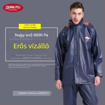 Split esőponcho, PVC anyag, 40S vastagság, felnőtteknek, esővédő motorkerékpár/elektromos járműhöz