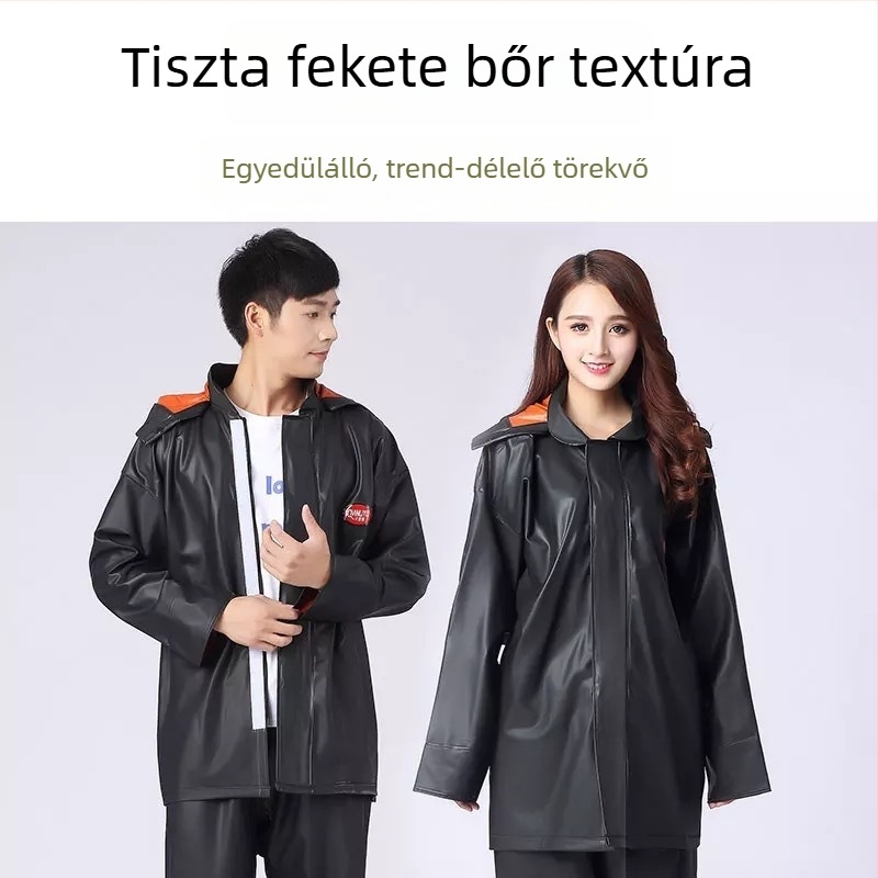 Split esőponcho, PVC anyag, 40S vastagság, felnőtteknek, esővédő motorkerékpár/elektromos járműhöz