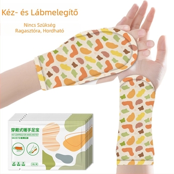 Viselhető lábmelegítő patch, téli lábmelegítésre, fűtő talpbetét, hordozható önmelegedő termo patch