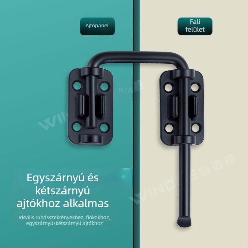 O-típusú ajtócsap, rozsdamentes acélból, elektroplattolt felület, többirányú kialakítás, amerikai stílus