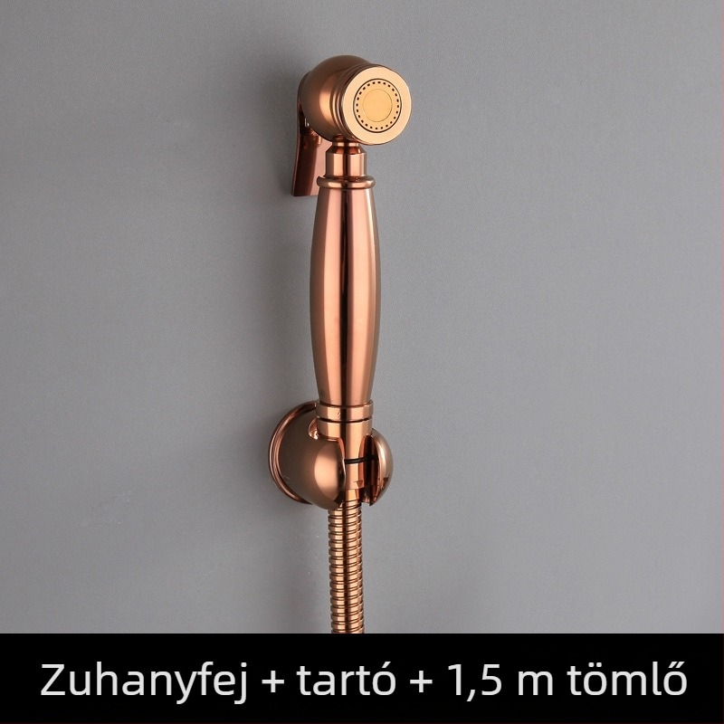 Réz WC-zuhanypisztoly, falra szerelt (MGJ2006, 0.63 MPa, réz)