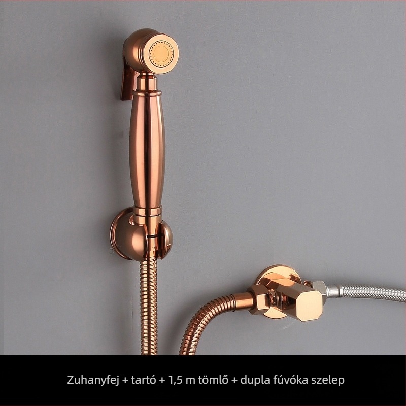 Réz WC-zuhanypisztoly, falra szerelt (MGJ2006, 0.63 MPa, réz)