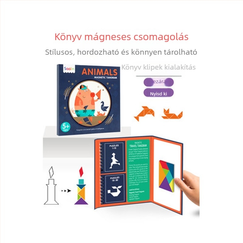 Saalin sík puzzle – Bevont papír; DIY-barát; 4–6 éveseknek; Márka: Saalin; Csomagolás: Doboz