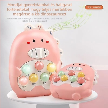 Whack-a-Mole nevelőjáték 0-3 éveseknek, fények és zene, műanyag kivitel, elemes