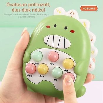 Whack-a-Mole nevelőjáték 0-3 éveseknek, fények és zene, műanyag kivitel, elemes