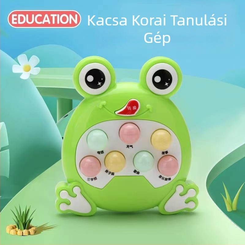 Whack-a-Mole nevelőjáték 0-3 éveseknek, fények és zene, műanyag kivitel, elemes